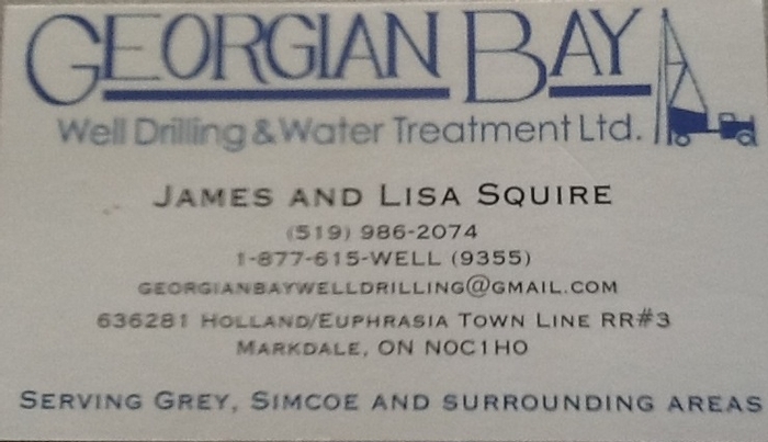 Georgian Bay Well Drilling & Water Treatment Ltd